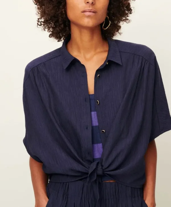 Sessun Alfassa Blouse Blue+de+Chine Discount