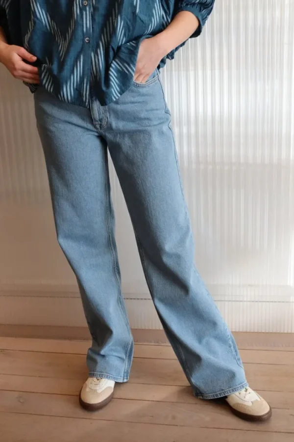 Selected Femme Alice Wide Long Jeans Light+Blue+Denim New