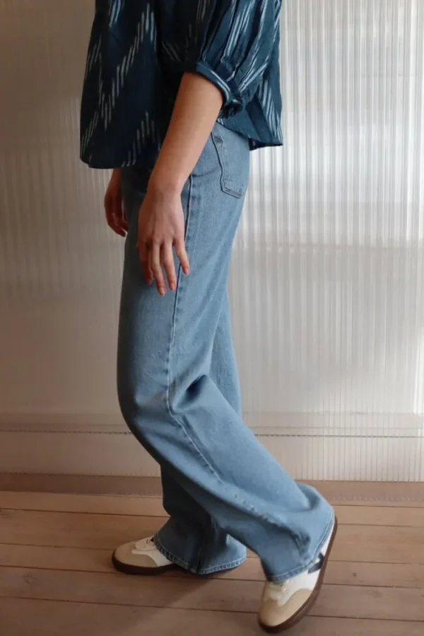 Selected Femme Alice Wide Long Jeans Light+Blue+Denim New