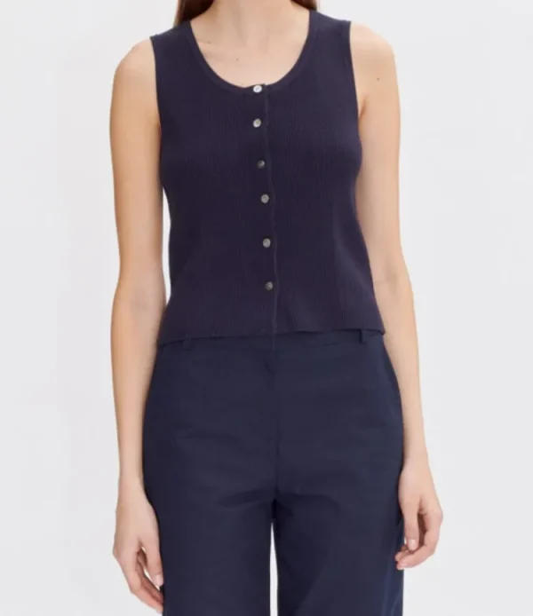A.P.C. Amber Top Dark+Navy Hot