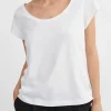 Skall Studio Andy Wide Neck Tee Optic+White Outlet