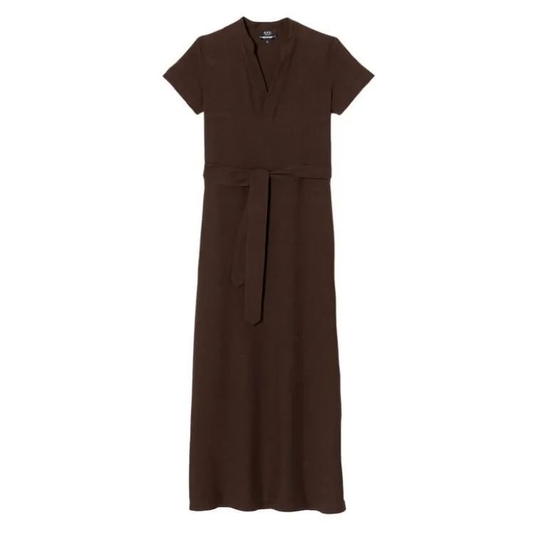 annelie_dress_0.webp A.P.C. Annelie Dress Marron Discount