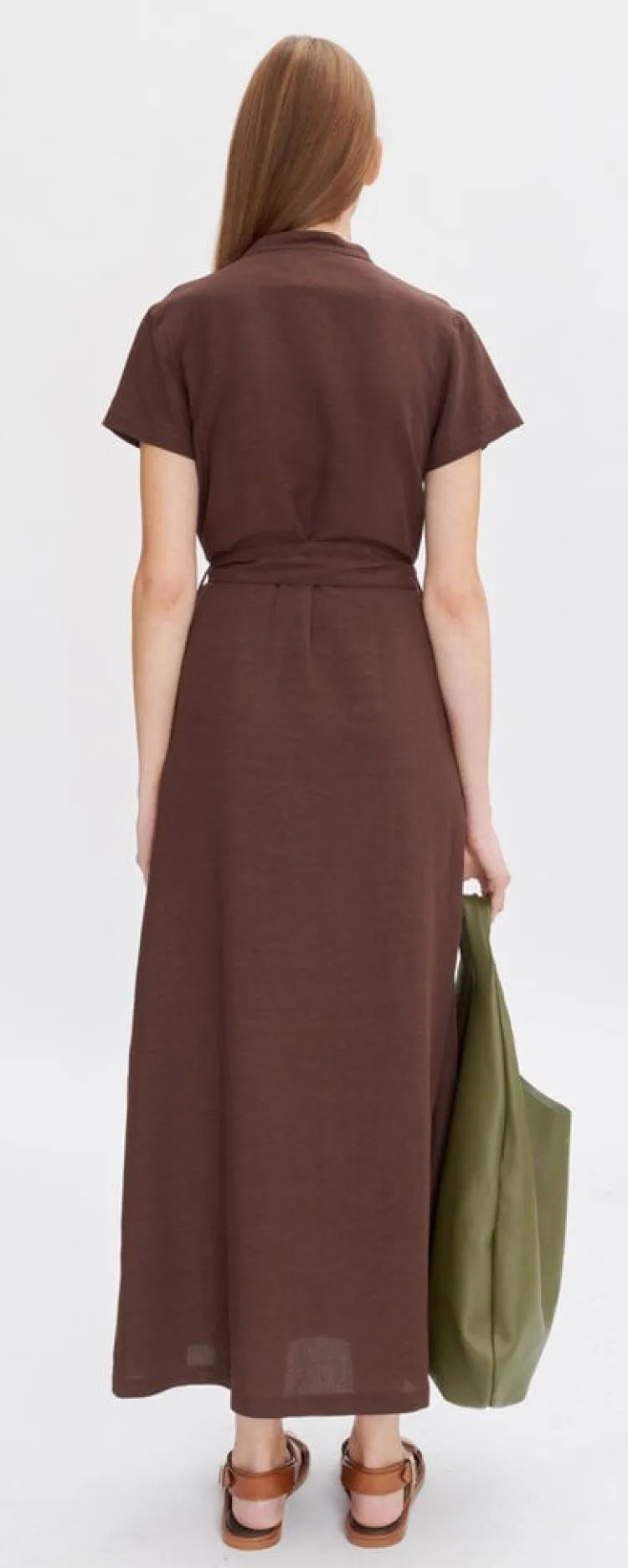 annelie_dress_2.webp A.P.C. Annelie Dress Marron Discount