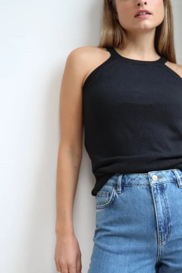 Gris Badiou Top Nero Best