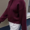 Gris Barthou Cardigan Burgundy New
