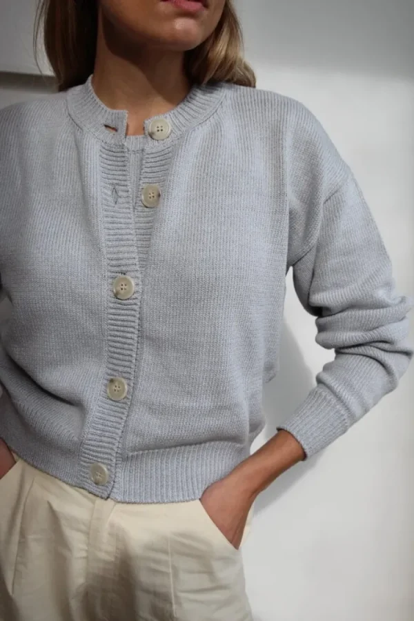 Gris Barthou Cardigan Grey+Melange Clearance