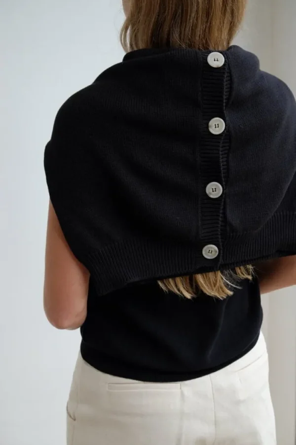 Gris Barthou Cardigan Nero Sale