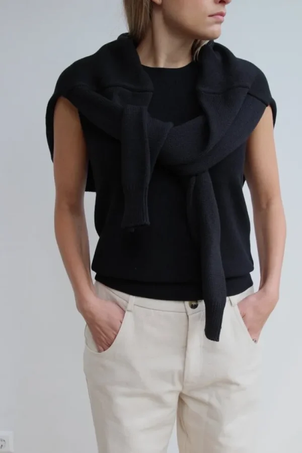 Gris Barthou Cardigan Nero Sale