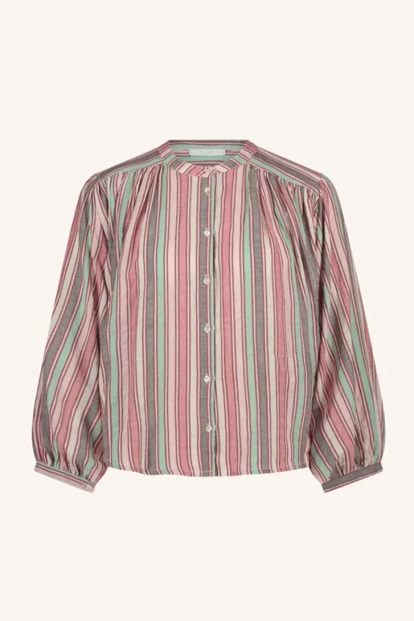 By Bar Becky Blouse Multi+Stripe Hot