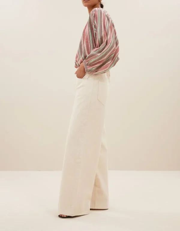 By Bar Becky Blouse Multi+Stripe Hot