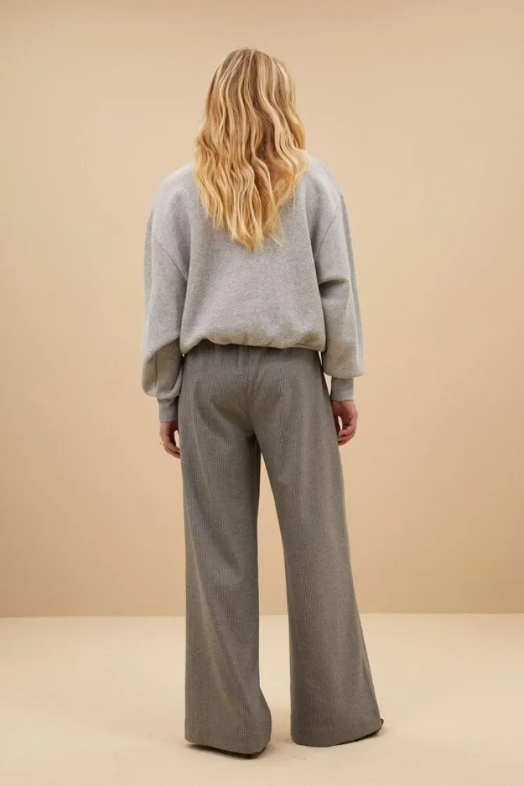 benji_stripe_pant_2.webp By Bar Benji Stripe Pant Grey+Melee Hot