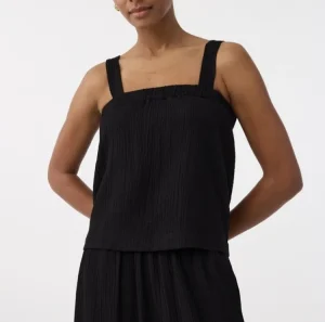 Knit-ted Bodil Top Black Outlet