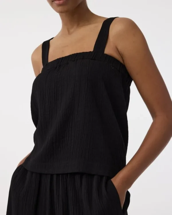 Knit-ted Bodil Top Black Outlet