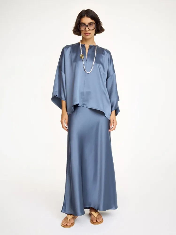 boshan_skirt_2.webp By Malene Birger Boshan Skirt Grisaille Sale