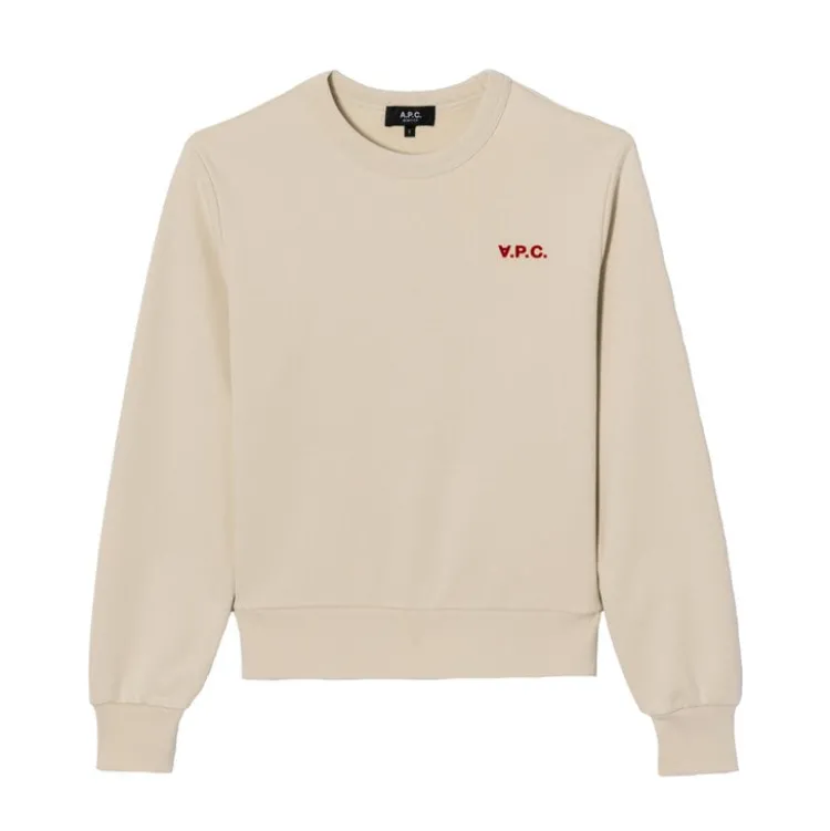boxy_sweater_1.webp A.P.C. Boxy Sweater Mastic+Rouge New