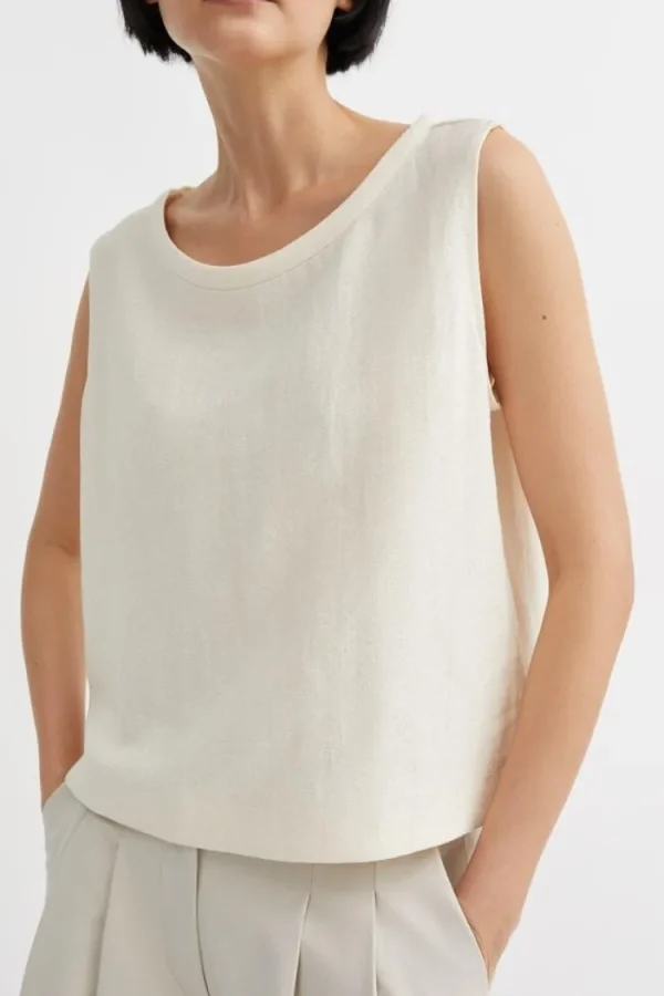 Skall Studio Calla Top Off+White Fashion
