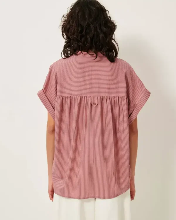 Sessun Camille Blouse Bois+De+Rose Sale