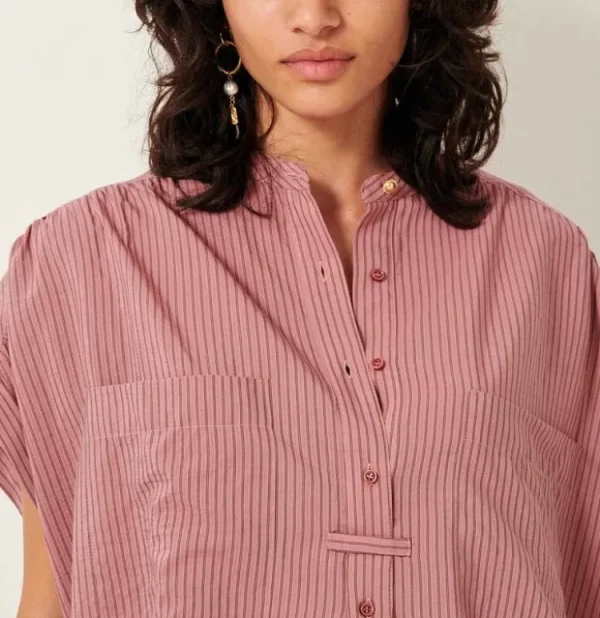 Sessun Camille Blouse Bois+De+Rose Sale