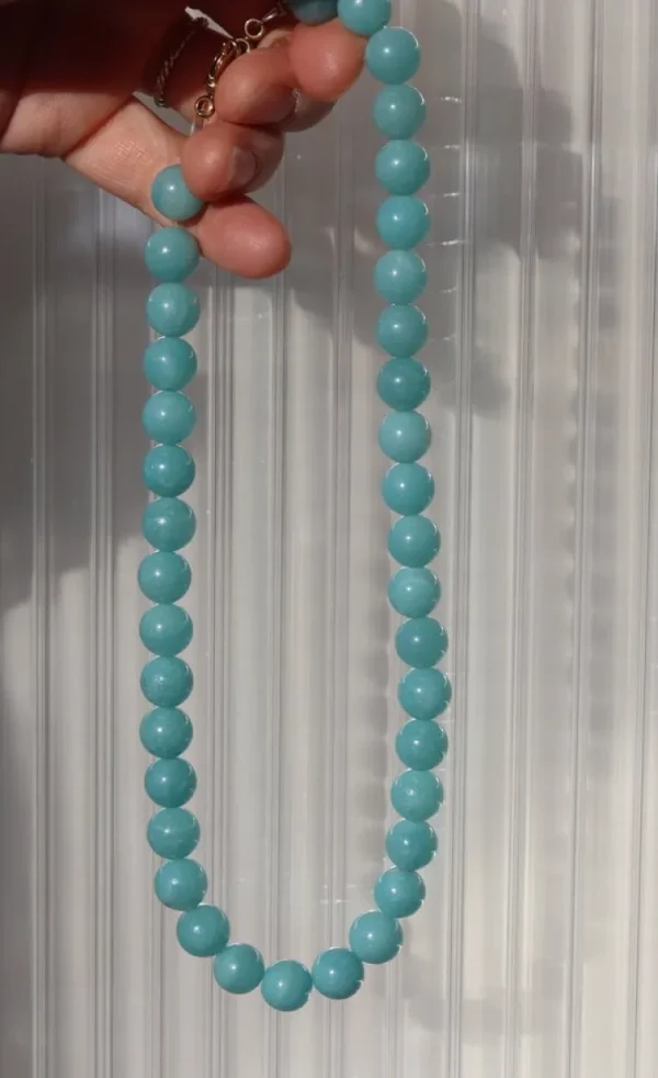 Antraciet Camille Necklace Aqua Sale