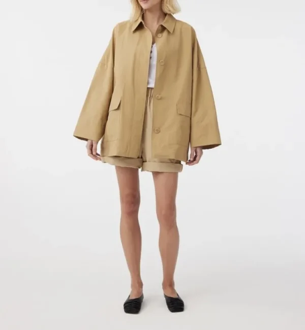 Knit-ted Carry Coat Camel New