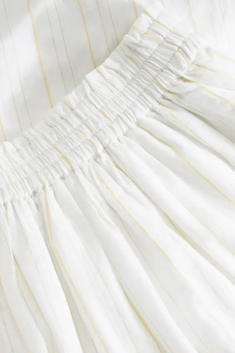 dagny_skirt_2.webp Skall Studio Dagny Skirt White+Yellow+Dobby+Stripe Clearance