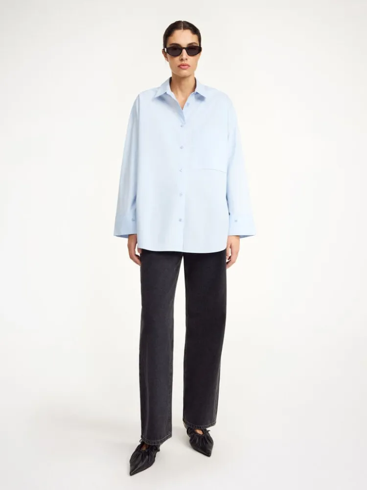 derris_blouse_0.webp By Malene Birger Derris Blouse Periwinkle+Blue New