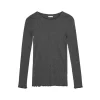 Skall Studio Edie Blouse Dark+Grey+Melange Clearance