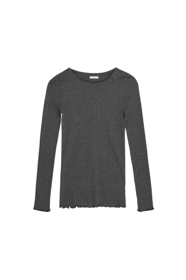 Skall Studio Edie Blouse Dark+Grey+Melange Clearance