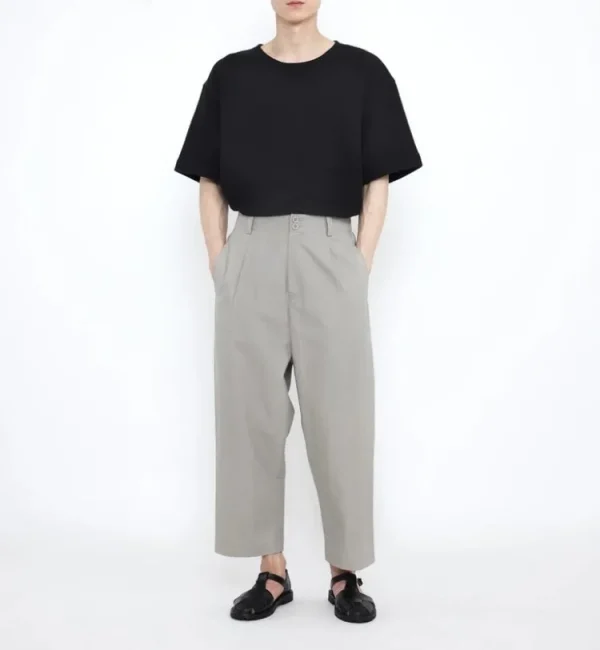 7115 Elastic Dropped Crotch Trouser Gray Hot