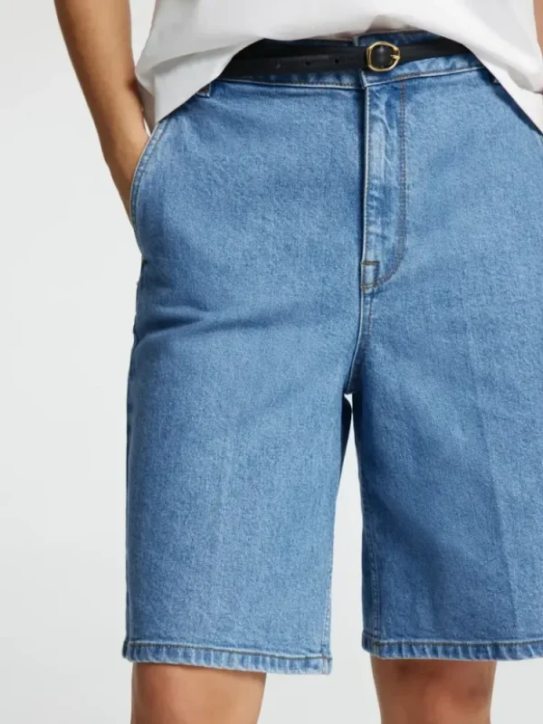 Selected Femme Everlyn Bermuda Medium+Blue+Denim Online