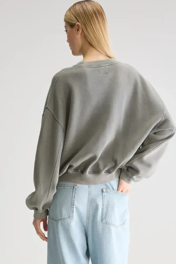 Bellerose Fancy Sweatshirt Black+Sand Discount