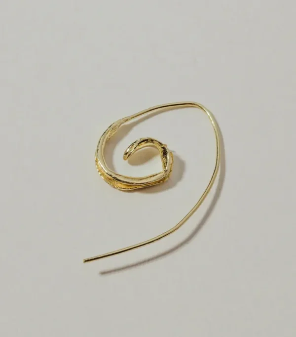 By1Oak Fearless Earring Gold Discount