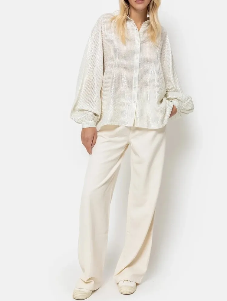 gala_blouse_2.webp Ame Antwerp Gala Blouse White+Shiny Hot