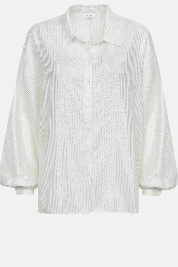 Ame Antwerp Gala Blouse White+Shiny Hot
