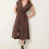 Sessun Galaday Dress Mahogany Clearance