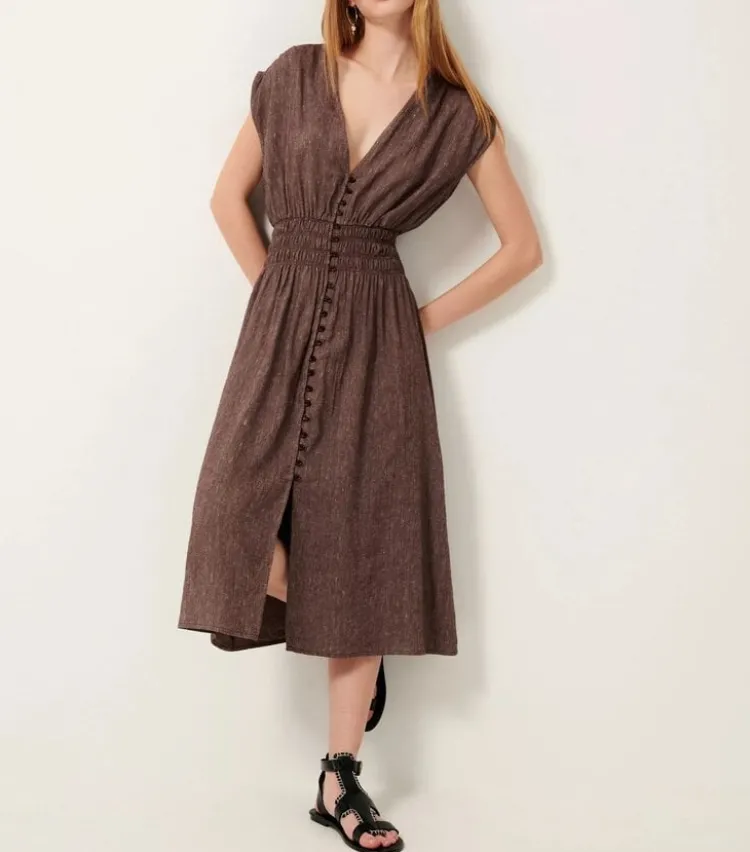 galaday_dress_0.webp Sessun Galaday Dress Mahogany Clearance