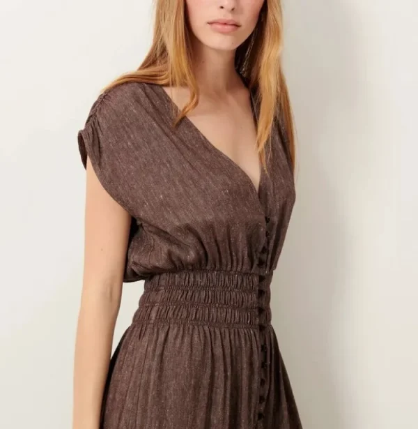 Sessun Galaday Dress Mahogany Clearance