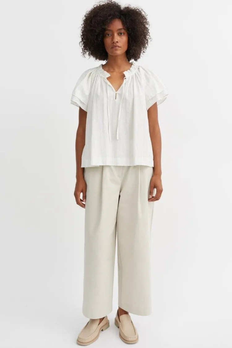 grace_blouse_1-2.webp Skall Studio Grace Blouse White+Yellow+Dobby+Stripe Fashion