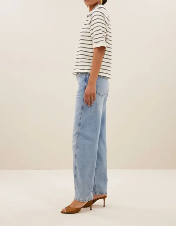 By Bar Harper Top Black+Breton+Stripe Clearance