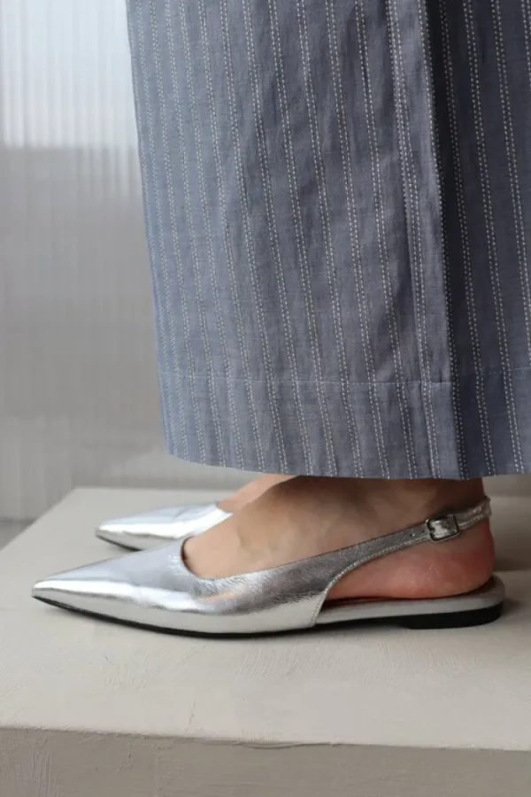 Vagabond Shoemakers Hermine Flats Silver Hot