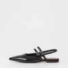 Vagabond Shoemakers Hermine Patent Flats Black Clearance