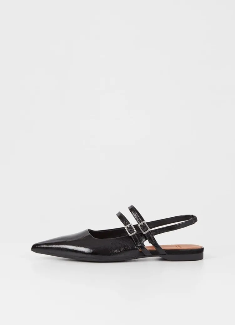 hermine_patent_flats_0.webp Vagabond Shoemakers Hermine Patent Flats Black Clearance