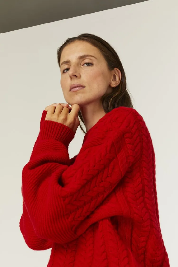 isabelle_sweater_1-1.webp Gris Isabelle Sweater Red Discount