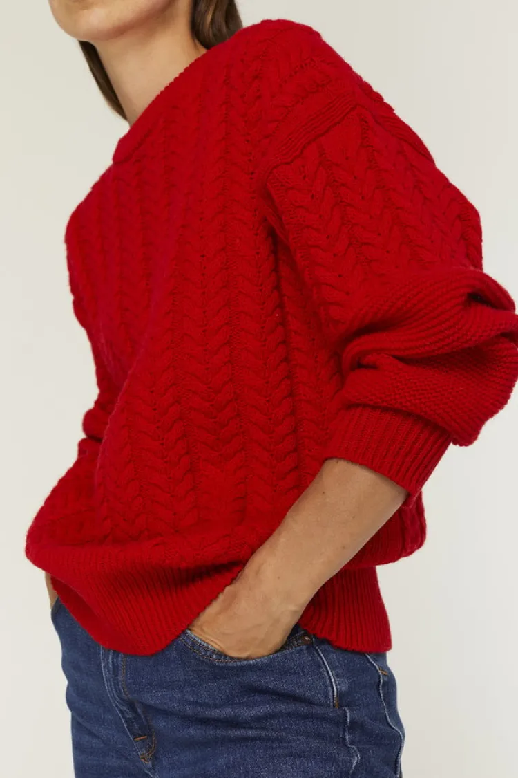isabelle_sweater_5-1.webp Gris Isabelle Sweater Red Discount