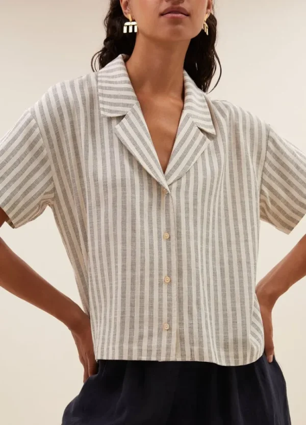 By Bar Jake Marine Blouse Marine+Stripe Outlet