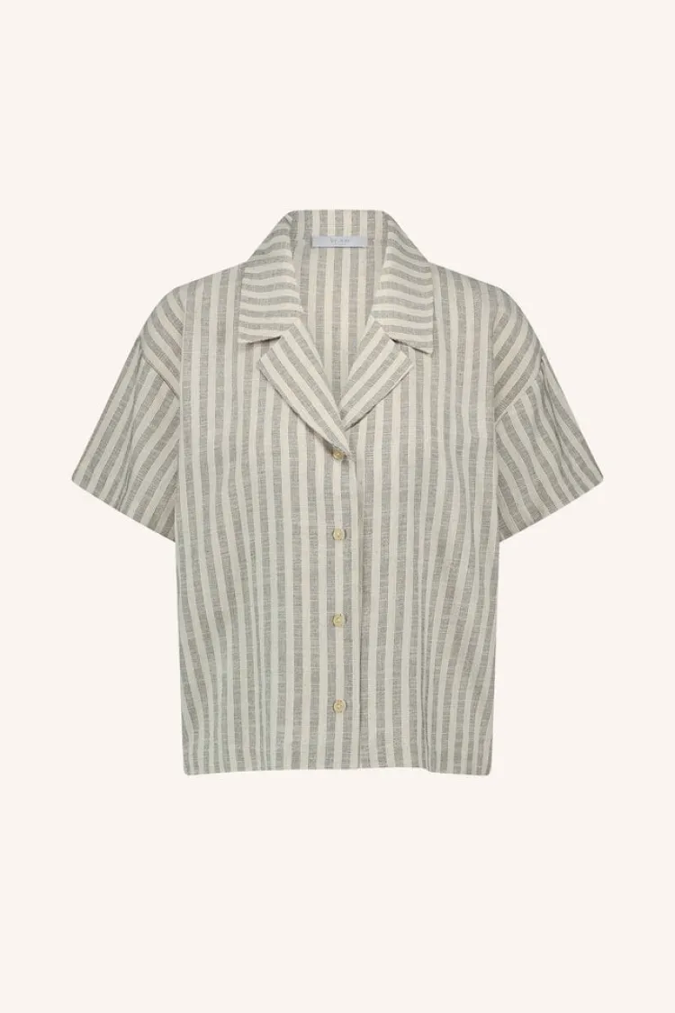 jake_marine_blouse_1.webp By Bar Jake Marine Blouse Marine+Stripe Outlet