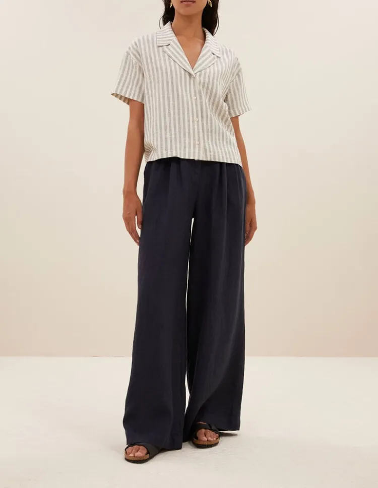 jake_marine_blouse_2.webp By Bar Jake Marine Blouse Marine+Stripe Outlet