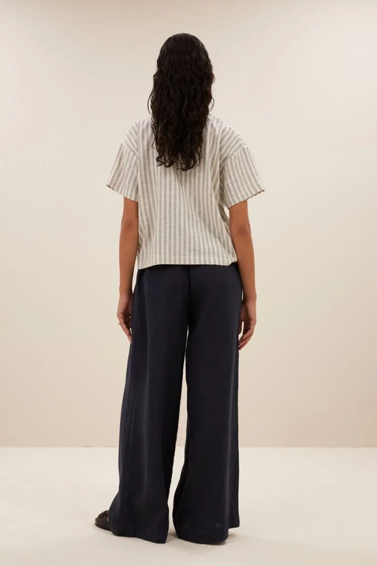 jake_marine_blouse_3.webp By Bar Jake Marine Blouse Marine+Stripe Outlet