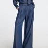 Selected Femme Janna Pants Dark+Blue Discount