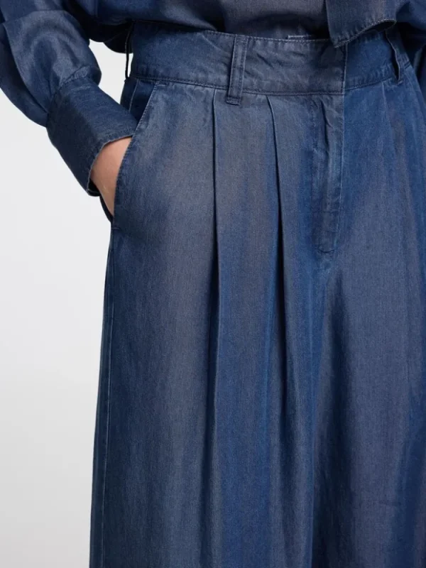 Selected Femme Janna Pants Dark+Blue Discount